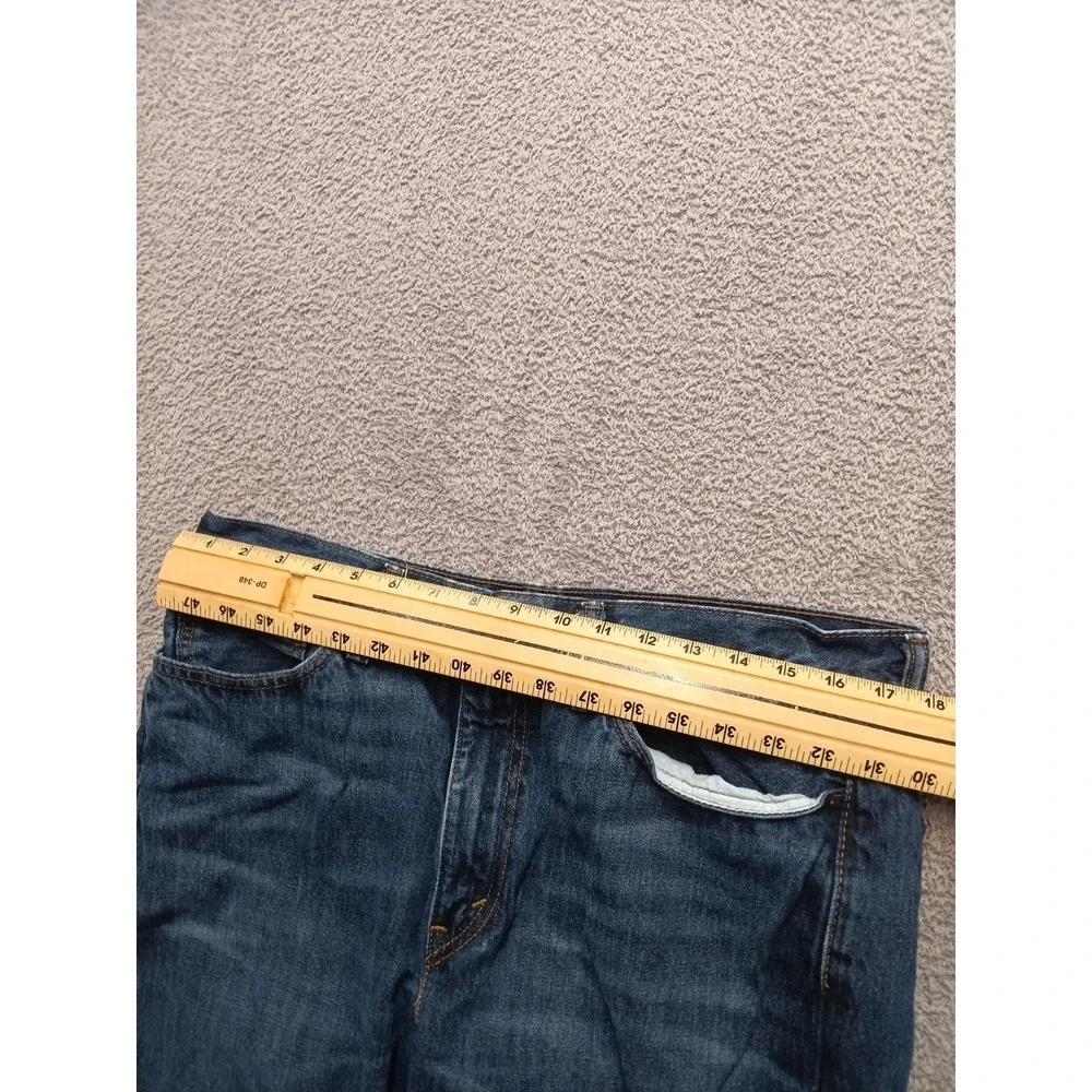 Levi's 514 Straight Fit Men's W36 L32‎ Blue Denim Jeans Made in Mexico